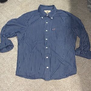 long sleeve striped Hollister button down